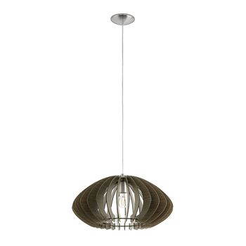 Eglo 95261 Cossano 2 Pendelleuchte E27 Stahl Nickel-matt