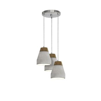 Eglo 95526 Tarega Pendelleuchte 3xE27 Holz + Beton