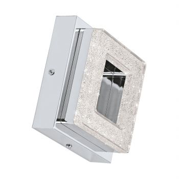 Eglo 95655 Fradelo LED Wand-Deckenleuchte eckig 1x4W Stahl Chrom