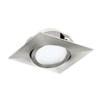 Eglo 95843 Pineda LED Einbauleuchte 1x6W schwenkbar 8,4x8,4cm Nickel