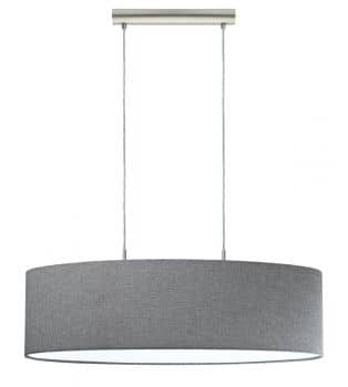 Eglo 96369 Pasteri Hängeleuchte 2XE27 75cm nickel grau