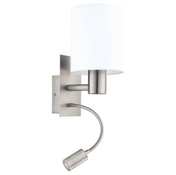 Eglo 96477 Pasteri LED + E27 Wandleuchte nickel weiss