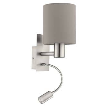 Eglo 96478 Pasteri LED + E27 Wandleuchte nickel taupe