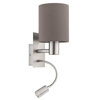 Eglo 96481 Pasteri LED + E27 Wandleuchte nickel anthrazit braun