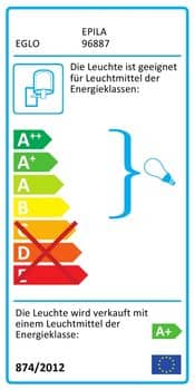 Eglo 96887 Epila Außen-Wandleuchte 3,3W silber antik
