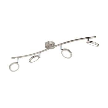 Eglo 97071 Karystos LED Spot 4W nickel chrom weiss