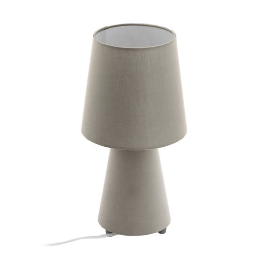 EGLO 97124 CARPARA Tischleuchte taupe 2xE14