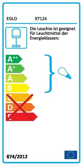 EGLO 97124 CARPARA Tischleuchte taupe 2xE14