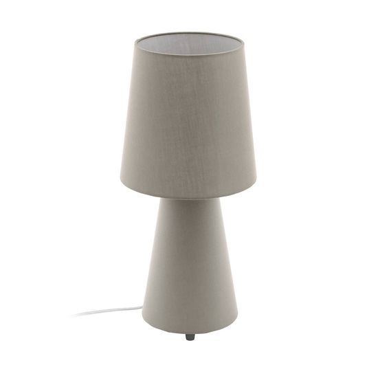 EGLO 97134 CARPARA Tischleuchte taupe 2xE27