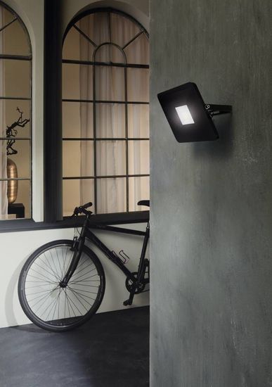 Eglo 97458 FAEDO 3 LED Außen-Wand-/Deckenleuchte 53W Schwarz Tageslichtweiss IP65