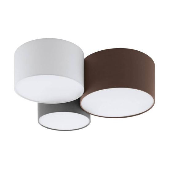 EGLO 97479 PASTORE Deckenleuchte anthrazit-braun grau 3xE27