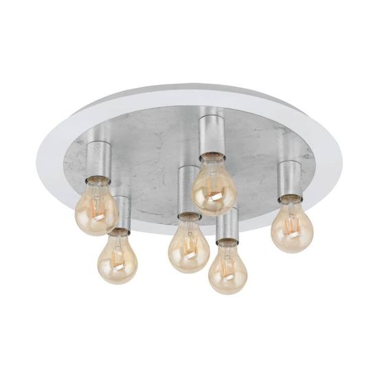 EGLO 97496 PASSANO LED Deckenleuchte silber E27 6x4W