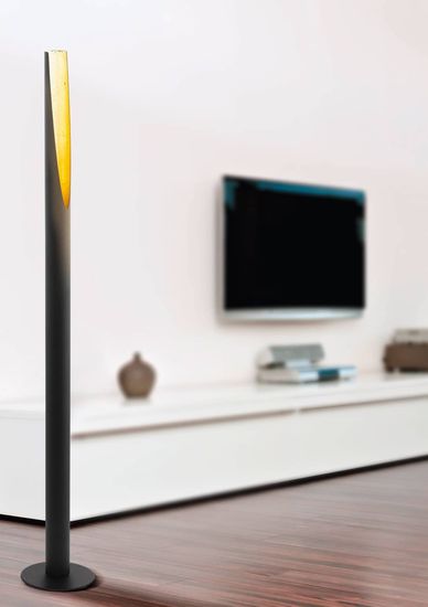 EGLO 97584 BARBOTTO LED Stehleuchte schwarz gold GU10 5W