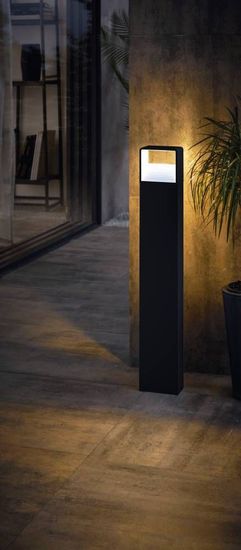 Eglo 98272 DONINNI 1 LED Außen-Stehleuchte 6,2W 135x75mm Anthrazit Weiss Warmweiss IP65
