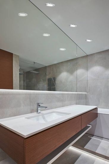 Eglo 99204 FUEVA 5 LED Ein-/Aufbauleuchte 2,7W Einbauspot Ø86mm Chrom Weiss Warmweiss IP44