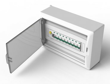 Sicherungskasten Verteilerkasten 12 Module Aufputz IP40