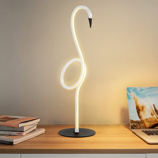 Elstead Flamingo LED Tischleuchte Weiss 6W warmweiss FLAMINGO-TL-WHT