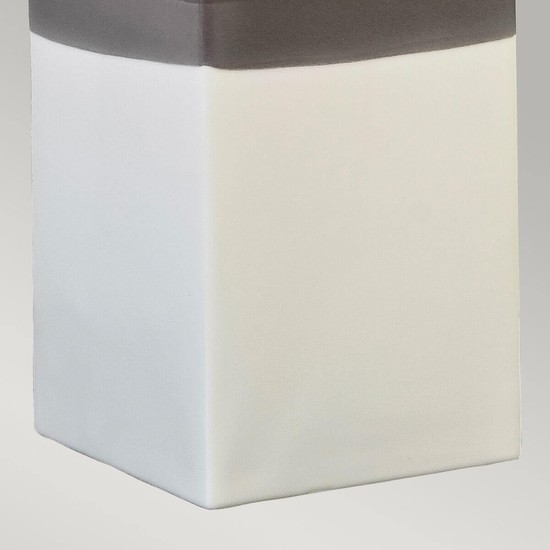 Elstead Alba Tischleuchte E27 Creme Hellgrau, Made in UK