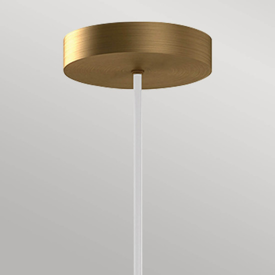 Elstead Bijou LED Pendelleuchte Altgold Opal matt