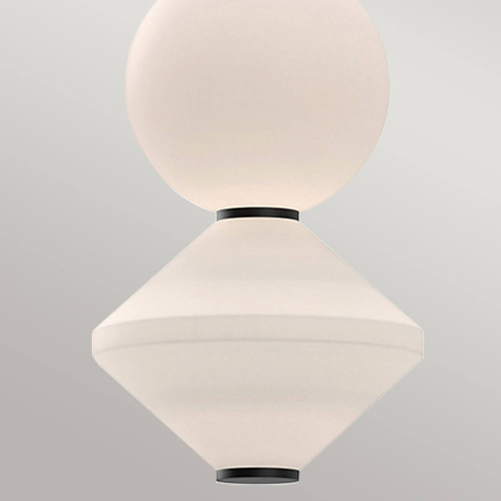 Elstead Bijou LED Pendelleuchte Mattes Schwarz Opal matt