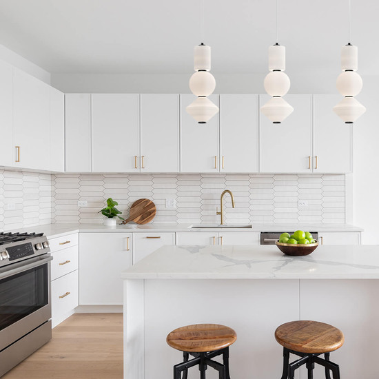 Elstead Bijou LED Pendelleuchte Mattes Schwarz Opal matt