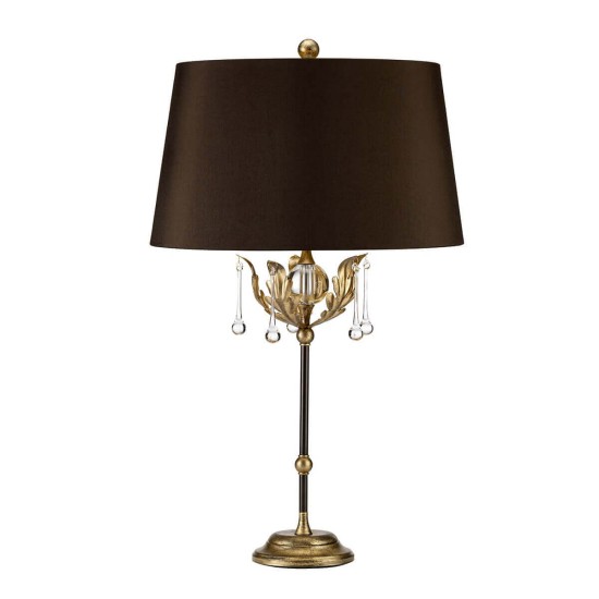 Elstead Amarilli Tischleuchte E27 Bronze-Goldfarbe Braun, Made in UK