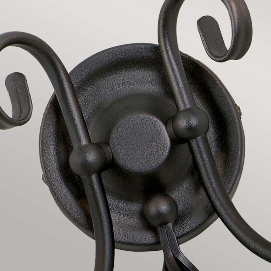 Elstead Artisan Wandleuchte E14 2-fach Schwarz