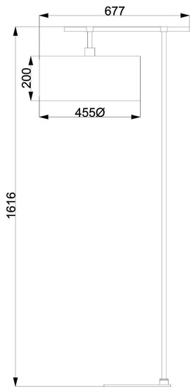 Elstead Balance Stehleuchte E27 Weiß/Nickel poliert, Made in UK