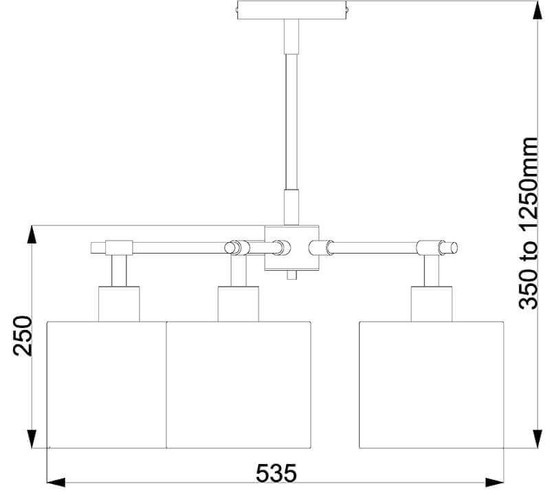 Elstead Balance Kronleuchter E27 5-fach Weiß/Nickel poliert, Made in UK