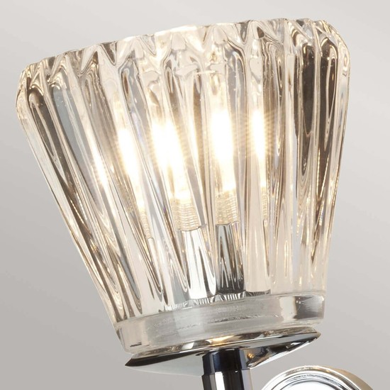 Elstead Agatha LED Wandleuchte G9 Poliertes Chrom IP44
