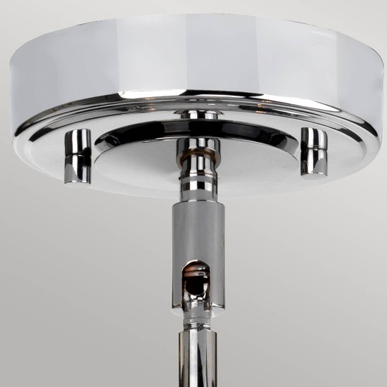 Elstead Agatha LED Hängeleuchte G9 3-fach Poliertes Chrom IP44