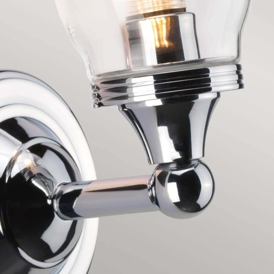 Elstead Austen LED Wandleuchte G9 30cm Poliertes Chrom IP44