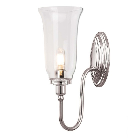 Elstead Blake LED Wandleuchte G9 Poliertes Nickel IP44