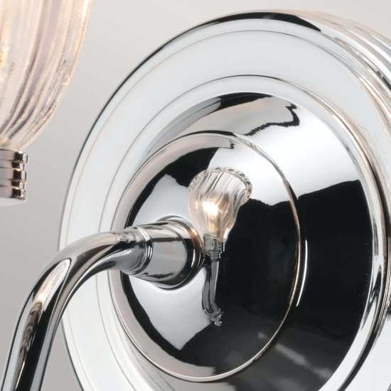 Elstead Carroll LED Wandleuchte G9 Poliertes Chrom IP44