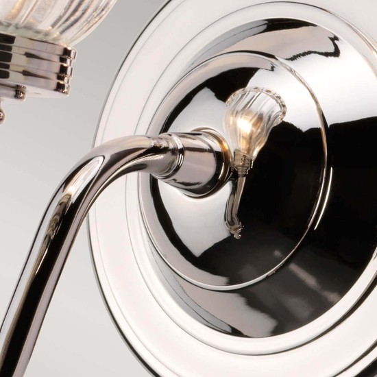 Elstead Carroll LED Wandleuchte G9 Poliertes Nickel IP44