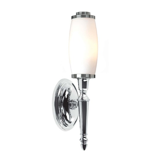 Elstead Dryden LED Wandleuchte G9 40cm Poliertes Chrom IP44