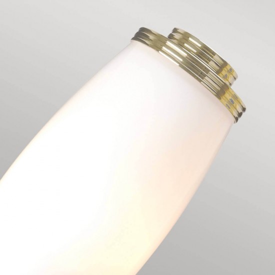 Elstead Eliot LED Wandleuchte G9 2-fach Poliertes Messing IP44