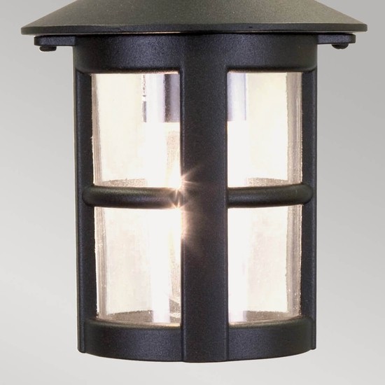 Elstead Hereford Außen-Hängeleuchte E27 26cm Schwarz IP43
