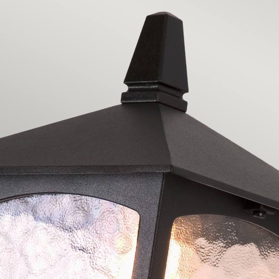 Elstead York Außen-Wandleuchte E27 44cm Schwarz IP43