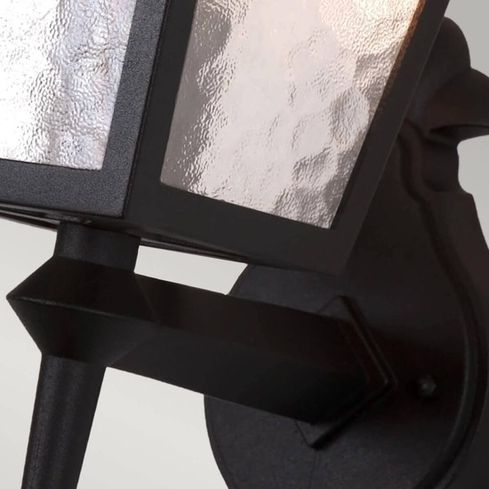Elstead York Außen-Wandleuchte E27 44cm Schwarz IP43