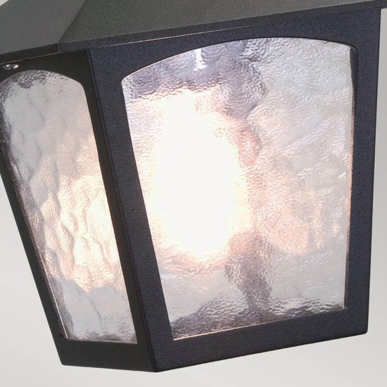 Elstead York Außen-Hängeleuchte E27 29cm Schwarz IP43