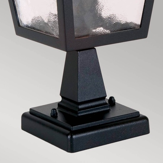 Elstead York Außen-Stehleuchte E27 32cm Schwarz IP43