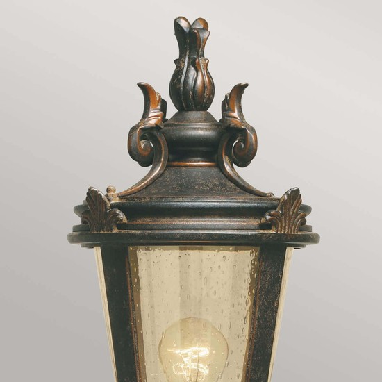 Elstead Baltimore Außen-Stehleuchte E27 56cm Verwitterte Bronze IP44