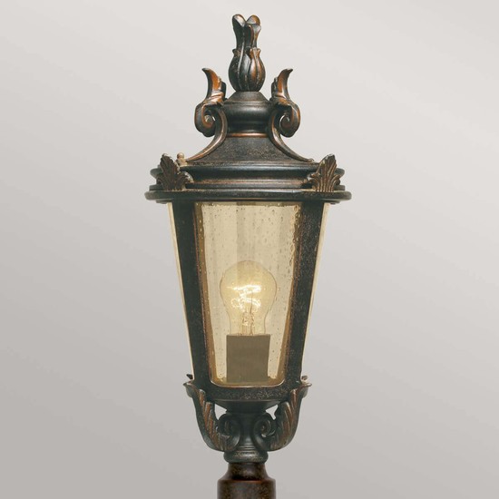 Elstead Baltimore Außen-Stehleuchte E27 117cm Verwitterte Bronze IP44
