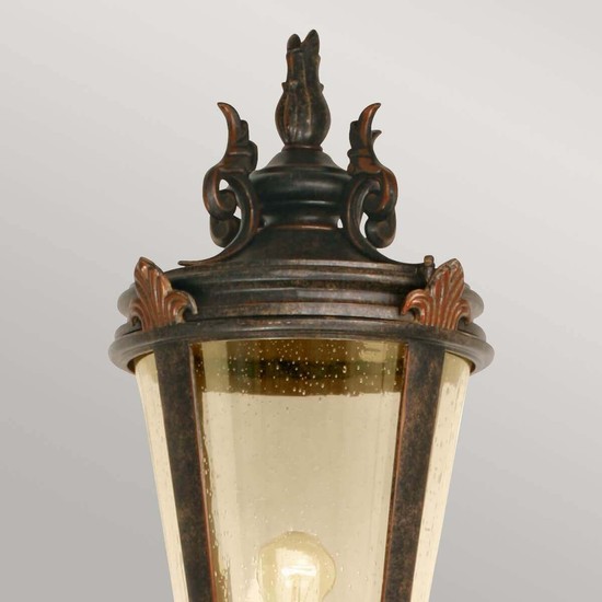 Elstead Baltimore Außen-Stehleuchte E27 239cm Verwitterte Bronze IP44