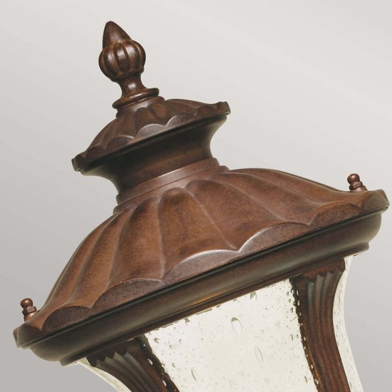 Elstead Chicago Außen-Stehleuchte E27 51cm Rostige Bronze Patina IP44
