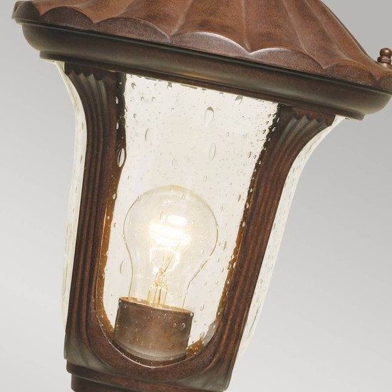 Elstead Chicago Außen-Stehleuchte E27 51cm Rostige Bronze Patina IP44