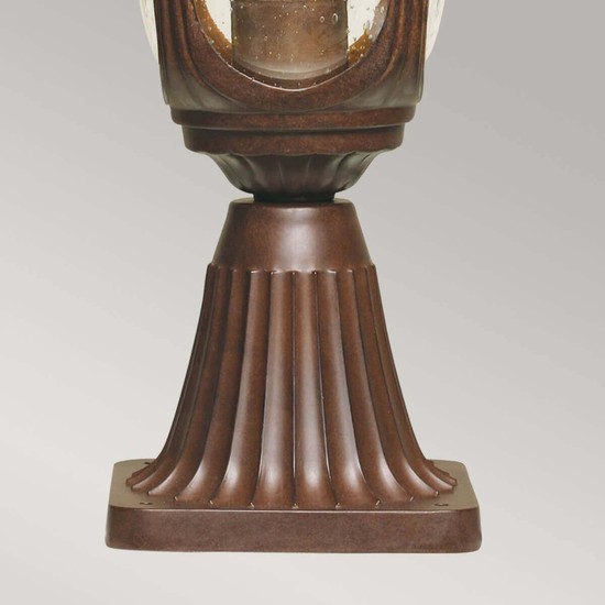 Elstead Chicago Außen-Stehleuchte E27 51cm Rostige Bronze Patina IP44