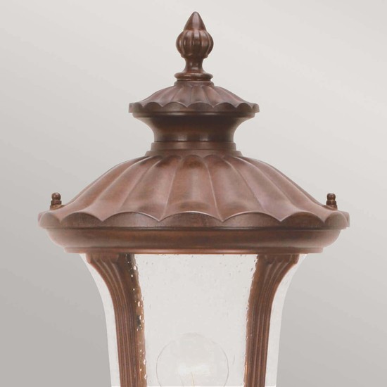Elstead Chicago Außen-Stehleuchte E27 115cm Rostige Bronze Patina IP44