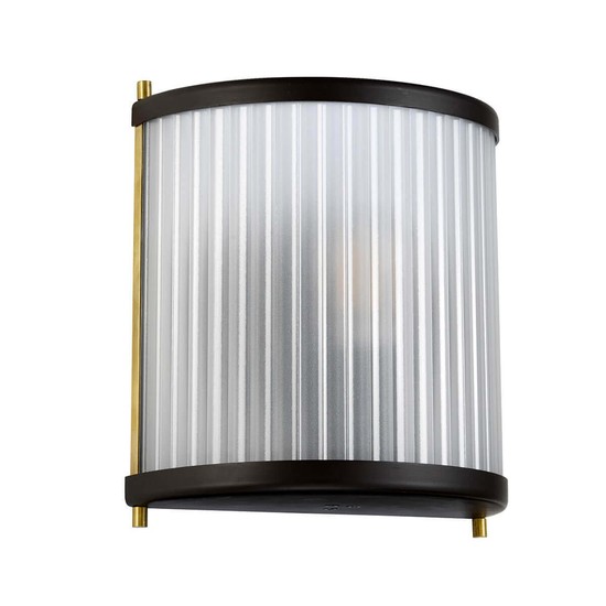 Elstead Corona Wandleuchte E27 Museumsbronze dunkelbraun lackiert, altmessing